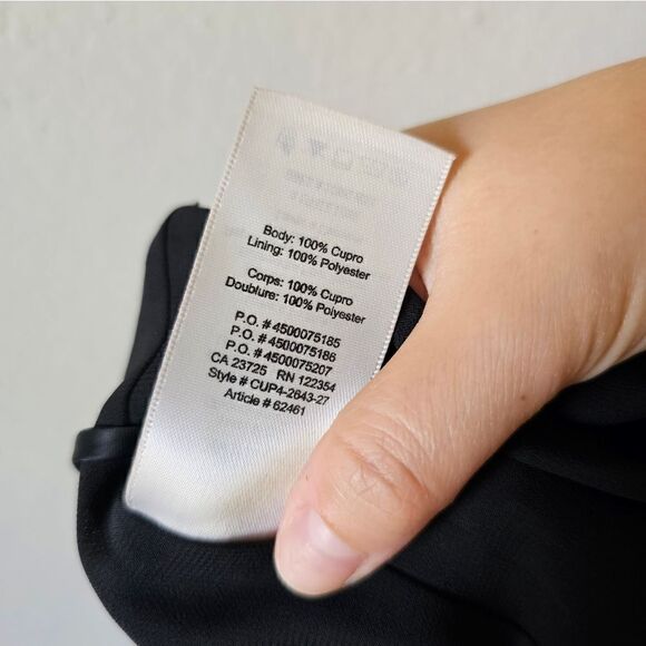 Wilfred Black Silky Cold Shoulder Top Size Small - Picture 6 of 9